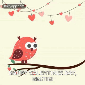 Happy Valentine's Day Bestie GIF