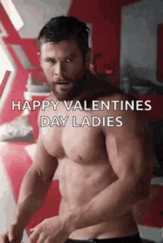 Happy Valentine's Day Ladies Thor GIF