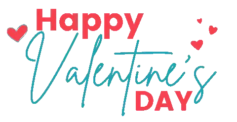 Happy Valentine's Day Sign With Hearts