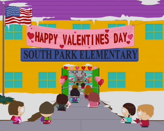 Happy Valentine's Day South Park Elementary GIF