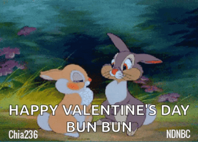 Happy Valentines Day Disney Bun Bun GIF
