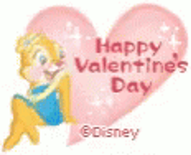 Happy Valentines Day Disney Chipmunk GIF