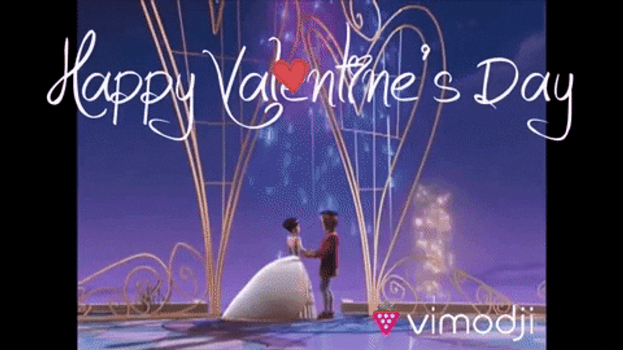 Happy Valentines Day Disney Couple GIF