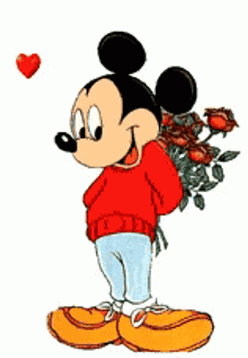 Happy Valentines Day Disney Mickey Mouse GIF
