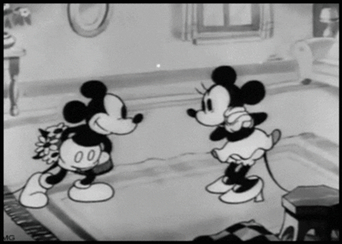 Happy Valentines Day Disney Mouse Couple GIF