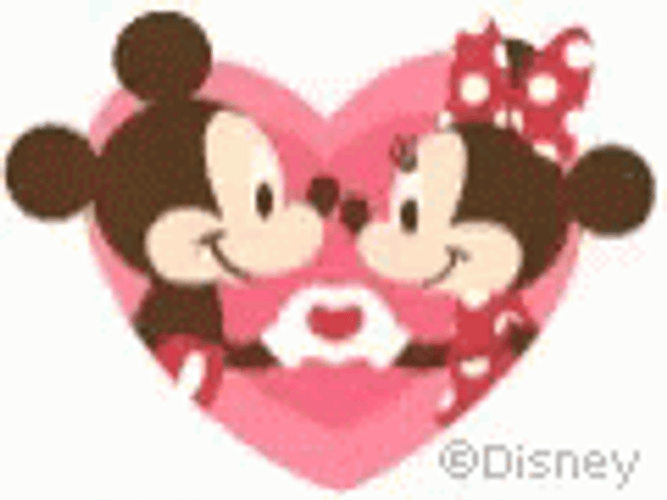 Happy Valentines Day Disney Mouse Heart GIF
