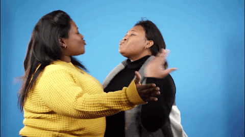 Happy Valentines Day Jolly Chubby Sisters GIF