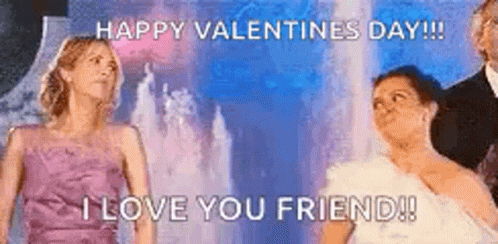 Happy Valentines Day Love You Friend GIF