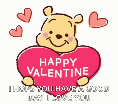 Happy Valentines Day Sisters Winnie The Pooh GIF