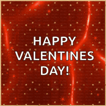 Happy Valentines Day Son Red Wave Background GIF
