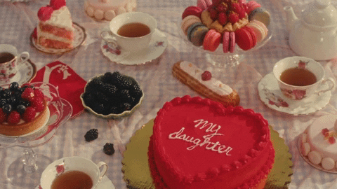 Happy Valentines Day Son Table Set Up GIF