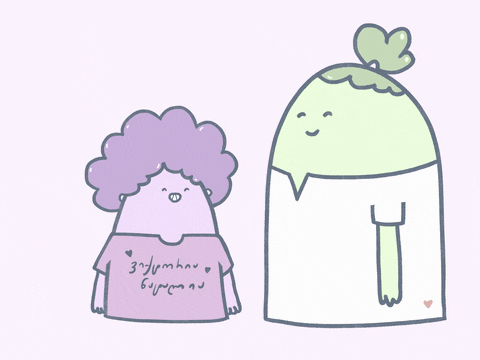 Happy Valentines Day Tiny Sisters Cartoon GIF