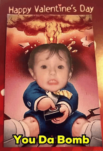 Happy Valentines You're The Bomb GIF
