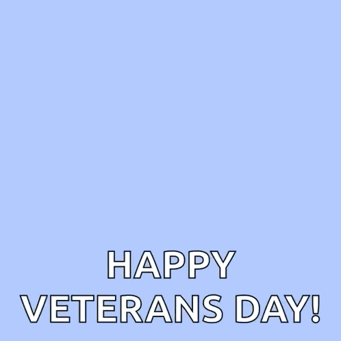 Happy Veterans Day Card With Planes GIF