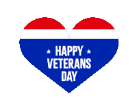 Happy Veterans Day Thank You Vets Sticker GIF