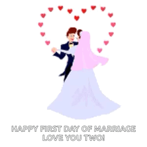 Happy Wedding Anniversary Dancing Couple GIF