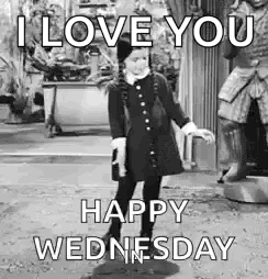 Happy Wednesday Addams Dancing Love You GIF