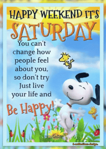 Happy Weekend It's Saturday GIF
