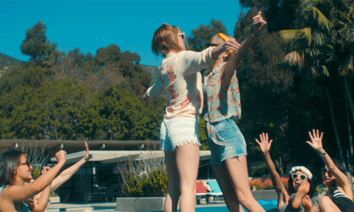 Happy Weekend Taylor Swift Chest Bump Party GIF