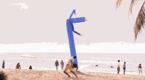 Happy Windsock Lets Party Birthday Beach GIF