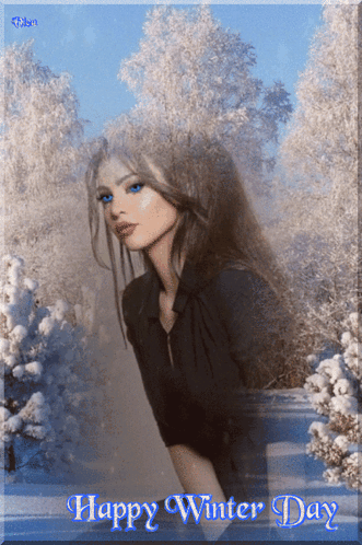 Happy Winter Saturday Girl GIF