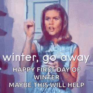 Happy Winter Saturday Go Away GIF