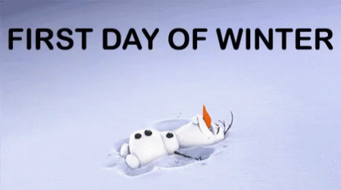 Happy Winter Saturday Olaf GIF