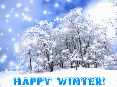 Happy Winter Snow Saturday Falling Snow GIF