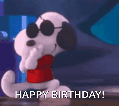 Happy Wishes Snoopy Day Birthday GIF