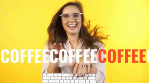 Happy Woman Coffee Caffeine GIF