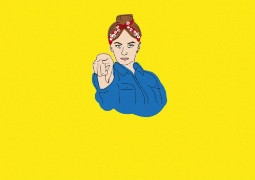 Happy Women's Day Feminism Finger Pointing GIF