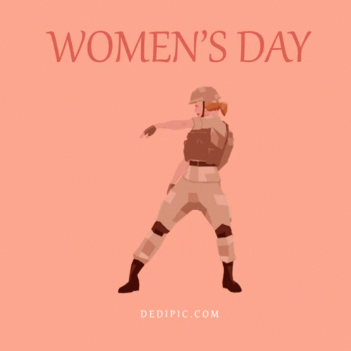 Happy Women's Day Girl Dance GIF