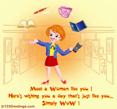 Happy Women's Day Simply Wow GIF