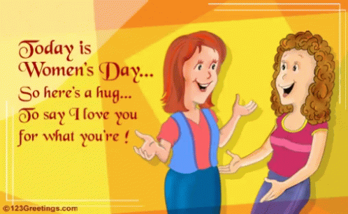 Happy Women's Day Sister Hug GIF