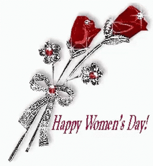 Happy Womens Day Beautiful Rose GIF