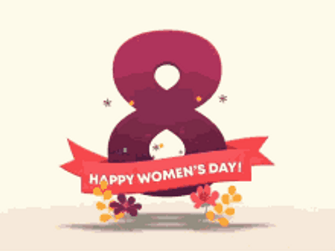 Happy Womens Day Figure 8 GIF