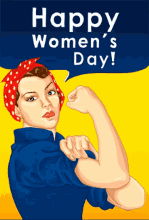 Happy Womens Day Strong Woman GIF