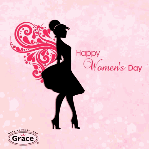 Happy Womens Day With Wings GIF