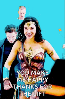 Happy Wonder Woman GIF