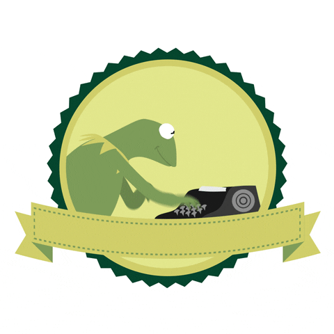 Happy Work Anniversary Kermit Badge GIF