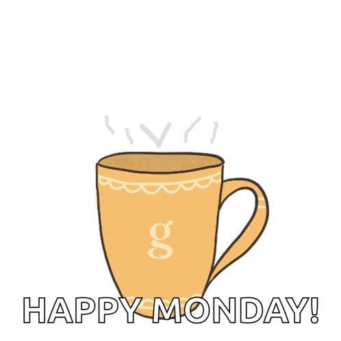 Happy Yellow Mug Monday Meme GIF