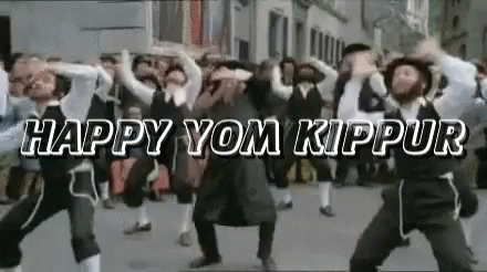 Happy Yom Kippur Greetings Holiest Day Judaism Dance GIF