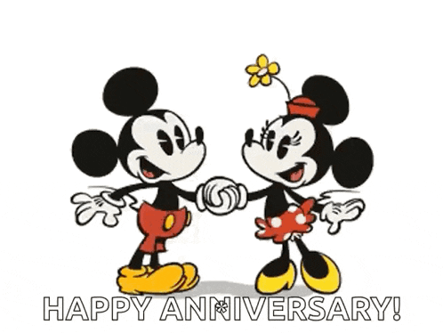 Happyweddinganniversary Minnieandmickeymouse Gif GIF