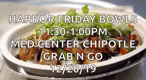 Harbor Friday Bowls Food Plate