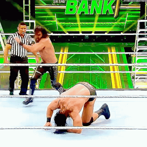Hard Curb Stomp Of Seth Rollins GIF