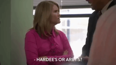 Hardee's Or Arbys Workaholics Jillian Bell GIF