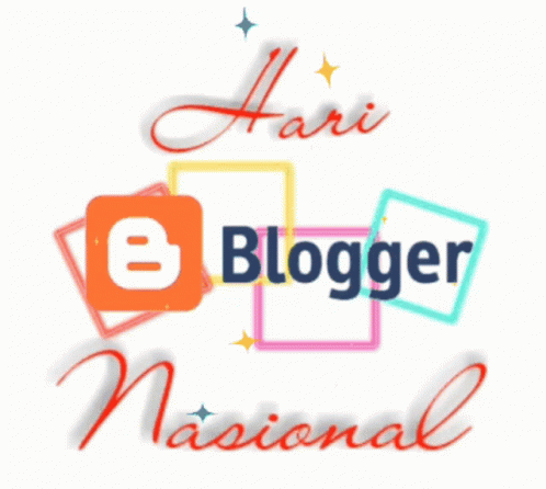 Hari Blogger Nasional E Blogger Logo GIF