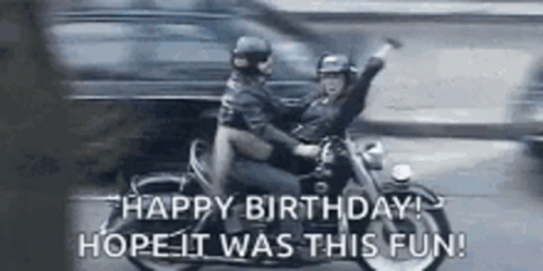 Harley Davidson Happy Birthday Duo Ride GIF