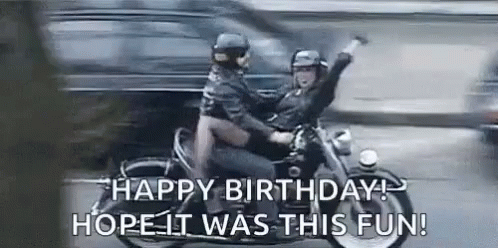 Harley Davidson Happy Birthday Front Ride GIF