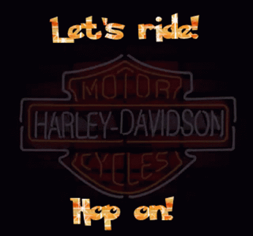 Harley Davidson Happy Birthday Hop On GIF